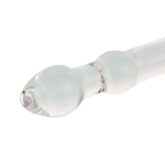 Plug Anal de Vidro Cristal com Base Coração Rosa - Imagem 4