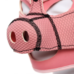 Capuz Pig Play Rosa com Focinho Removível - Imagem 3