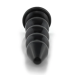 Plug Anal "Graduado GG" em PVC Flexível Macio, Esferas Progressivas e Base Firme 30 x 8,3cm Preto - Imagem 4