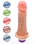 Pênis com Base e Vibro Miércoles 15 x 4,5cm Bege - Imagem 8
