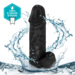 Pênis com Escroto Crono 20 x 5cm Preto - Imagem 6