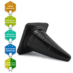 Plug Anal Gigante Cone Reto Soft Touch (20x10cm) - O Desafio Nível Hard 🖤🔥 - Imagem 4