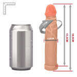 Cinta Peniana Strap On com Pênis Realístico Tall 17,5cm Bege - Imagem 6
