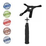 Cinta Peniana Strap On com Pênis Realístico Tall 17,5cm Preto - Imagem 4