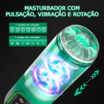 Masturbador Masculino Elétrico: Rotação, Vibração e Sobe/Desce - Imagem 7