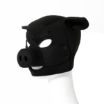 Capuz Pig Play Preto com Focinho Removível