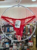 Calcinha Tailandesa com Pérolas Estimulantes | Vermelha - Imagem 2