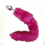 Kit Furry Gata Manhosa: Plug M em Metal com Rabo Rosa + Tiara de Orelhinhas 😻🎀✨ - Imagem 2