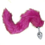 Kit Furry Gata Manhosa: Plug M em Metal com Rabo Rosa + Tiara de Orelhinhas 😻🎀✨ - Imagem 6