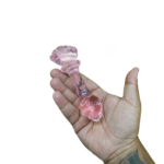 Plug Anal de Vidro Temperado com Base de Flor Premium 🌸✨ Sensações Térmicas
