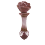 Plug Anal de Vidro Temperado com Base de Flor Premium 🌸✨ Sensações Térmicas - Imagem 6