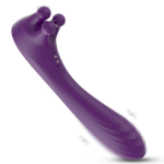Vibrador Feminino Angel's Hand Roxo 9 Modos | Prazer Duplo e Intenso